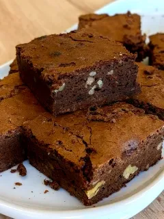 Foto de cerca de un brownie